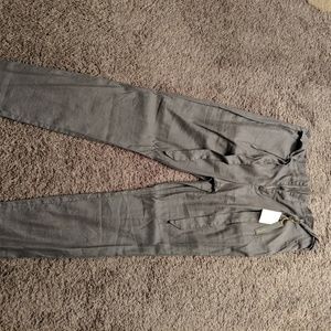 Grey Cinch Waist Pants